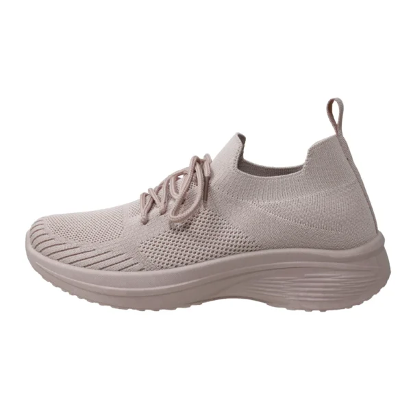 Mens lightweight and breathable pink running sneakers