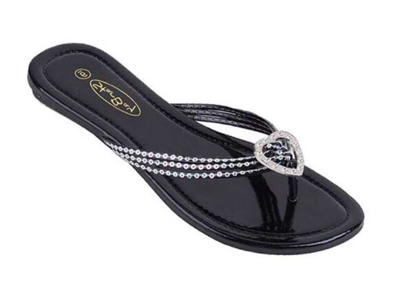 Womens beaded triple strap sandals